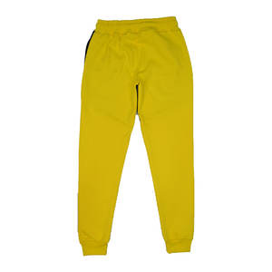 Conjunto Deportivo de Dos Piezas para Hombre, Color Amarillo y Negro, Estampado, Felpa Técnica, 100% Algodón, Grueso, Secado Rápido, con Logotipo Bordado y Pedrería, para Gimnasio - Product Image 5