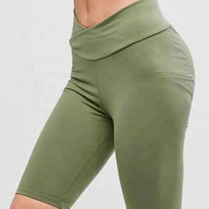 Shorts de compression taille haute SpeedPulse pour femmes, respirants, à séchage rapide, avec logo stabilisateur en nylon et élasthanne, OEM - Product Image 2