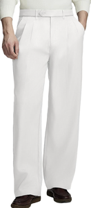 Pantalon de travail décontracté à jambes larges de style old money plissé pour homme, nouvelle arrivée vintage - Product Image 2