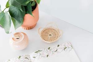 Los posavasos de ratán hechos a mano ecológicos más vendidos, posavasos bohemios Vibe para entretener a los invitados, alfombrillas y almohadillas atemporales - Product Image 2