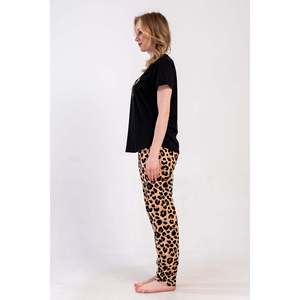 KADIN P.SUPREM BATTAL XXL O YAKA KISA KOL ETEGI OVAL PIJAMA TAKIM - สีเบจ - สีเบจ - Product Image 2