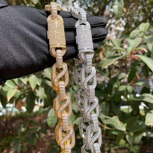 Los últimos accesorios de venta caliente hicieron diamantes de moissanita de Plata de Ley 925 con cadena cubana única y de estilo Hip Hop - Product Image 3