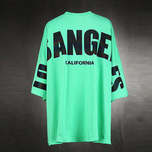 Maglietta Oversize T-Shirt a Maniche Corte Tee Oversize Girocollo Spalle Scese Estivi Camicetta Streetwear Sportivie Tops - Product Image 5