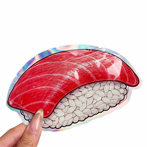 Bolsas de Mylar con Forma de Sushi, Diseño Único, Impresión Personalizada, Paquete de Bolsas de 3.5 Gramos y Caja con Pegatinas y Papel con el Logotipo a Juego - Product Image 4