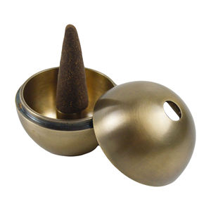 Quemador de incienso dorado de nuevo estilo, quemador de incienso incensario en forma de huevo disponible al precio más barato, diseño creativo hecho en La India - Product Image 5