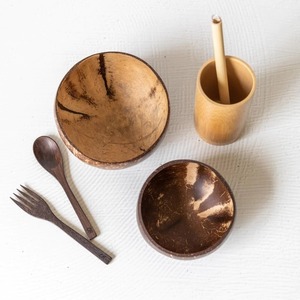 Tazones y Cucharas Desechables Hechos a Mano con Cáscara de Coco Ecológicos a Precio Económico, 13-16cm, OEM/ODM Disponible, Personalizado, Vietnam - Product Image 3