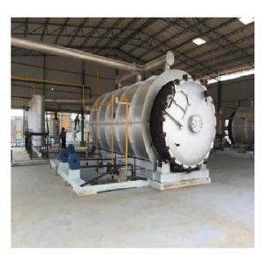 Planta de pirólisis de neumáticos semiautomática 10 Ton/Hr Capacidad Combustible Gas Calefacción 25-90 kW Potencia Carbono Negro Combustible Aceite Nuevo - Product Image 1