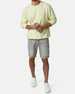 Sudadera con capucha y cuello redondo de color liso con logo bordado Unisex 100% algodón grueso Gsm sudadera de gran tamaño - Product Image 4