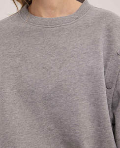 Womens Oversized <b>Sweatshirts</b> Fleece Hoodies Custom Logo Unisex Hoodie - Product Image 3