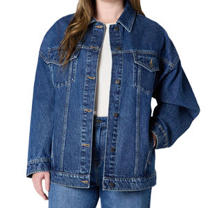 Nouveau design de veste en jean pour femmes veste décontractée de plein air personnalisée meilleure vente en gros veste en jean personnalisée OEM - Product Image 5