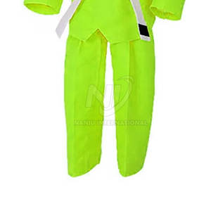 Uniforme de Taekwondo d'arts martiaux avec logo personnalisé, couleur unie, kimono de Jiu Jitsu, 100% coton, respirant, séchage rapide - Product Image 4