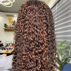 Paquete de encaje alineado humano vietnamita recto ondulado profundo de color a la moda directo de fábrica al por mayor disponible 6-32 pulgadas - Product Image 1