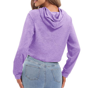 Sudadera CON CAPUCHA DE Top corto de pulóver de moda con tela suave y diseño elegante para ropa de calle informal Sudadera CON CAPUCHA DE Top corto de pulóver acogedor - Product Image 4