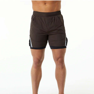 Pantalones cortos transpirables de secado rápido para hombre, pantalones cortos de entrenamiento para hombre, pantalones cortos cómodos con logotipo personalizado, Color y tamaño, venta al por mayor 2024 - Product Image 4