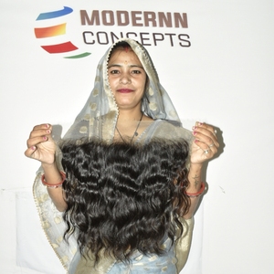 Fournisseur de cheveux indiens bruts, cheveux indiens bruts non traités, cuticules alignées, cheveux humains naturels, dentelle HD 13*6, frontal ondulé, en provenance d'Inde - Product Image 2