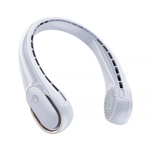 Ventilador de Cuello Portátil, Ventilador Personal con Viento Fuerte de 360° °   Refrigeración sin deformación del cabello, carga rápida, larga duración. - Product Image 1