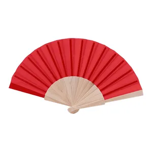 Éventail en bois personnalisé Acanthus pour articles promotionnels de fête - Product Image 3