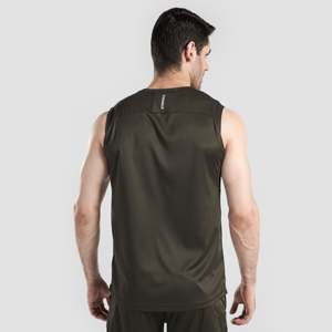 Camisetas sin mangas de poliéster de secado rápido Olive Bounce para hombre - Product Image 2