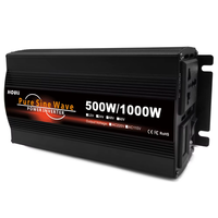Convertisseur d'énergie HOULI monophasé à onde sinusoïdale pure DC 12V AC 220V 1000W, efficacité 90%, pour usage domestique, automobile et camping-car, 50/60Hz