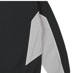 Custom Logo <b>Black</b> Color Block Hooded <b>Windbreaker</b> Jacket <b>Men</b> Waterproof Print Full-Zip Outdoor Winter - Product Image 4