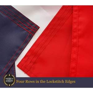 Bandera Dominicana 3x5 pies, Banderas de la República Dominicana Bordadas, Bandera Dominicana Grande Resistente para Decoración de Paredes en Exteriores - Product Image 5