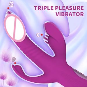 Juguetes Sexuales con Calentamiento Inteligente, Vibrador con 7 Modos de Lamido de Lengua, 10 Vibraciones, Conejo Erótico, 7 Modos de Empuje, Masajeador con Varita - Product Image 5