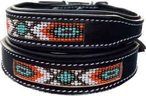 Collar de cuero de piel de roble de lujo de Divine International personalizable con grano natural y diseño inspirado en la tierra de raíces duraderas - Product Image 2