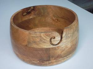 Handcrafted Wooden Yarn <b>Bowl</b> <b>Knitting</b> Crochet Supplies Holder Organizer Natural Wood Craft <b>Bowl</b> for Yarn <b>Knitting</b> Gift Knitters - Product Image 4