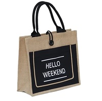 Sacs fourre-tout en toile écologiques pour femmes avec motif lettres, poignées et bandoulière imperméable, grand sac de plage d'été