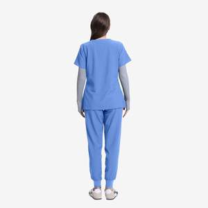 Conjunto de uniformes médicos de estilo moderno Unisex Doctor Enfermera Hospital Uniforme quirúrgico Jogger Pantalones Top Logotipo personalizado de alta calidad - Product Image 4