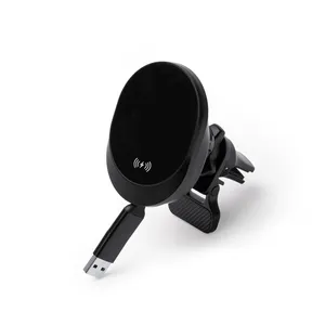 Supporto Magnetico per Auto in Ebano Personalizzato con Gestione Cavi e Accessori - Product Image 5
