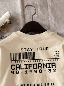 Venta al por mayor de moda 50% Algodón 50% poliéster impresión camiseta para mujeres camisetas transpirables para mujeres Camisetas cuello redondo - Product Image 3