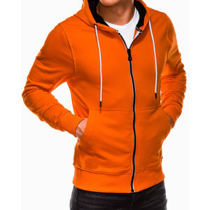 2025 Autumn Winter New Blank Clothing Wholesale Men's Casual Zipper Hoodies Cotton Fleece Oversize Pullover for Spring Season - Product Image 4