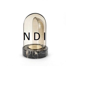Bougie votive en métal et marbre pour décoration de mariage et de maison Support de bougie en bâton gravé à la main - Product Image 4