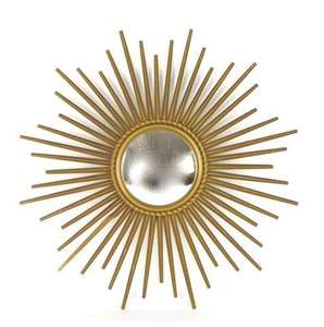 Round Shape Golden Designer Handmade <b>Mirror</b> Frame With Lovely Style for Home Hotel Office Decor Living Room Use Wall <b>Mirror</b> - Product Image 3