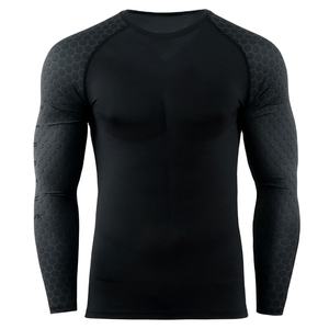 Rashguard de MMA de la Mejor Calidad, Manga Larga, Corte Regular para Hombre, Compresión Transpirable, Spandex/Poliéster, Personalizable, Tanzainra - Product Image 1