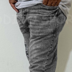 À la mode 2025 sur mesure hommes droite Denim jean décontracté respirant coupe régulière Style haute rue écologique personnalisable - Product Image 4