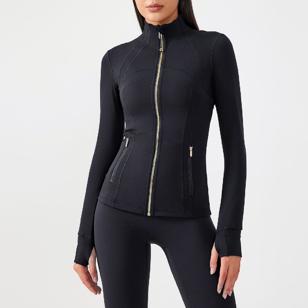 สีดำมีซิปสีทอง