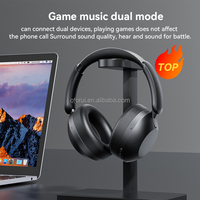 Casques de jeu 2,4 GHz à longue autonomie, sans fil BT5.3 et filaires double mode, avec suppression du bruit, étanches IPX-5 pour mobile, sport et aviation