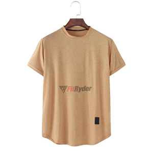 T-shirts à manches courtes pour hommes, tricotés, imprimés, unis, de haute qualité, style décontracté, écologiques, séchage rapide, fournisseur direct d'usine - Product Image 1