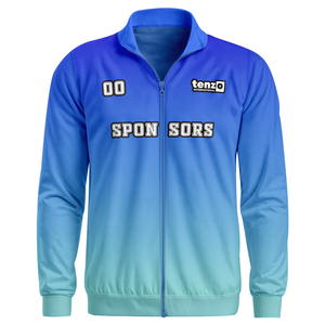 Veste de sport en polyester avec logo personnalisé par transfert thermique par sublimation, fermeture éclair intégrale, nom d'équipe personnalisé, OEM ODM - Product Image 5
