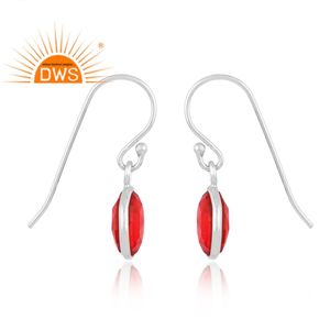 Pendiente colgante de piedras preciosas de cuarzo granate doble de plata de ley fina superventas, joyería personalizada para mujer, regalo para ella - Product Image 3