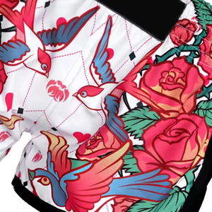 กางเกงแฟร์เท็กซ์มวยไทยขาสั้นพิมพ์ลายซับลิเมชันผ้าโพลีเอสเตอร์100% สำหรับยิมกางเกง MMA มวยไทยสำหรับผู้ชาย - Product Image 3