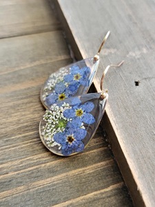 Pendientes de Resina Bordados a Mano, Joyería de Moda de Acero Inoxidable para Mujeres y Niñas, Estilo Clásico para Bodas, Alta Calidad - Product Image 2