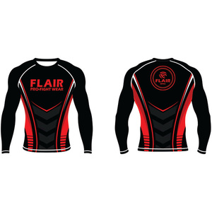 Personalizado Durable Nylon BJJ Rash Guard Larga Protección UV Anti-UV Compresión Camisa Transpirable y Cómodo - Product Image 3