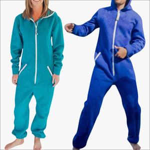 Wholesale Factory Custom Adult Unisex Jumpsuits Men & Women Cotton Polyester Hoodies Onesie Premium Vietnam Factory Home Wear - Product Image 1