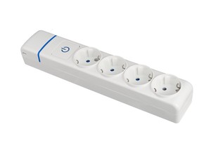Multipresa serie ION con 4 prese senza fili e interruttore 16A 250V (Solera 8004PIL) - Product Image 1