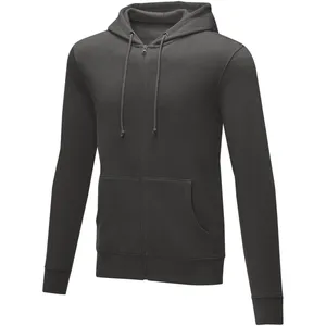 Theron Full Zip <b>Hoodie</b> with <b>Zipper</b> Promotional Full Zip Sweatshirt for <b>Men</b> - Product Image 3