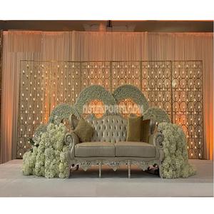 Mur de bougie Unique pour réception de mariage, scène élégante de mariage, installation de mur de bougie en métal, plus joli mur de bougie de scène de mariage - Product Image 1