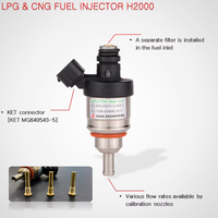 Nouvel injecteur de type alimentation par le haut pour tuyau de rail GNC/GPL de moteur à gaz HANA, DC 12V H2000 Fiat 124 Coupé/Spider, certifié ISO 15500, garantie 2 ans